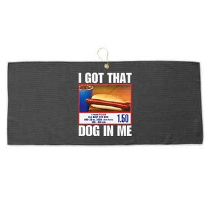 I Got That Dog In Me Funny Hotdogs Combo Large Microfiber Waffle Golf Towel