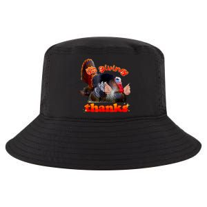 It’S Giving Thanks Turkey Thanksgiving Cool Comfort Performance Bucket Hat