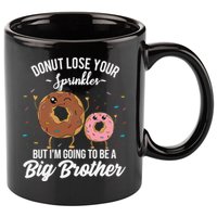Im Going To Be A Big Brother Funny Donut Baby Announcement 11oz C Handle Ceramic Mug