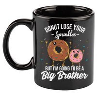 Im Going To Be A Big Brother Funny Donut Baby Announcement 11oz C Handle Ceramic Mug