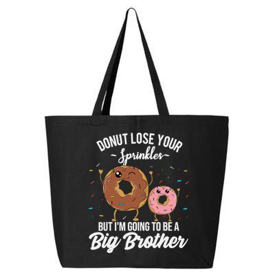 Im Going To Be A Big Brother Funny Donut Baby Announcement 25L Jumbo Tote