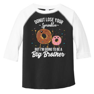 Im Going To Be A Big Brother Funny Donut Baby Announcement Toddler Fine Jersey T-Shirt