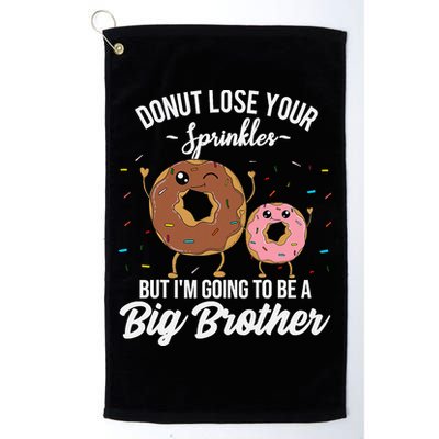 Im Going To Be A Big Brother Funny Donut Baby Announcement Golf Towel