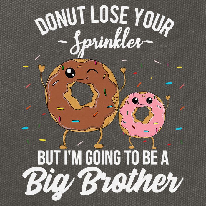 Im Going To Be A Big Brother Funny Donut Baby Announcement Cotton Canvas Backpack
