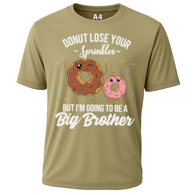 Im Going To Be A Big Brother Funny Donut Baby Announcement Cooling Performance Crew T-Shirt