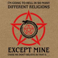 IM Going To Hell In So Many Different Religions Cotton Canvas Backpack