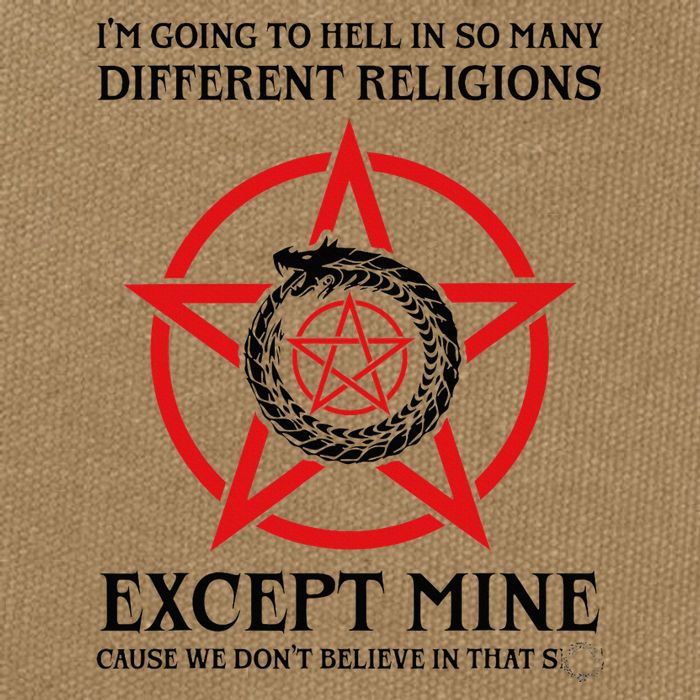 IM Going To Hell In So Many Different Religions Cotton Canvas Backpack