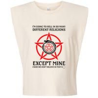IM Going To Hell In So Many Different Religions Garment-Dyed Women's Muscle Tee