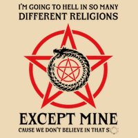 IM Going To Hell In So Many Different Religions Drawstring Bag