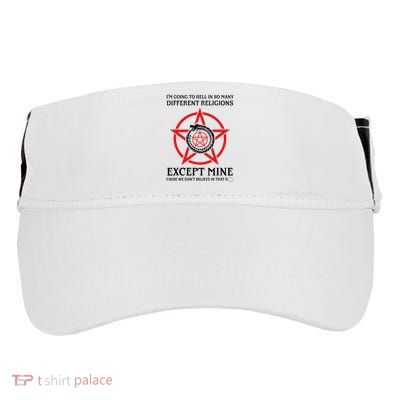 IM Going To Hell In So Many Different Religions Adult Drive Performance Visor