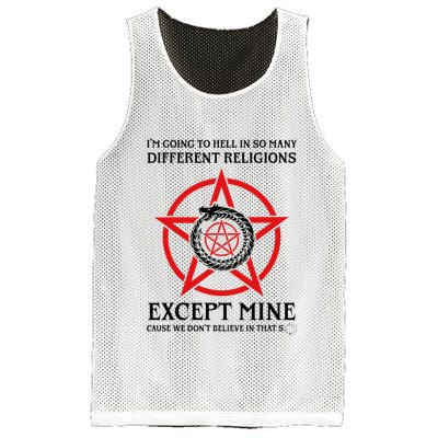 IM Going To Hell In So Many Different Religions Mesh Reversible Basketball Jersey Tank