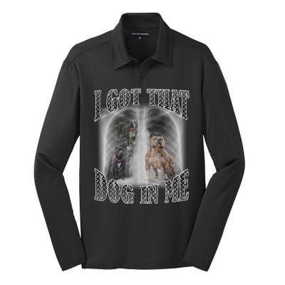 I Got That Dog In Me Funny Silk Touch Performance Long Sleeve Polo