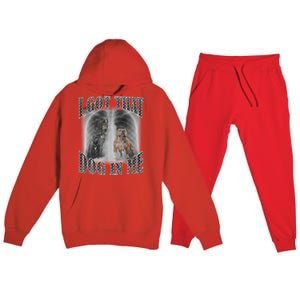 I Got That Dog In Me Funny Premium Hooded Sweatsuit Set