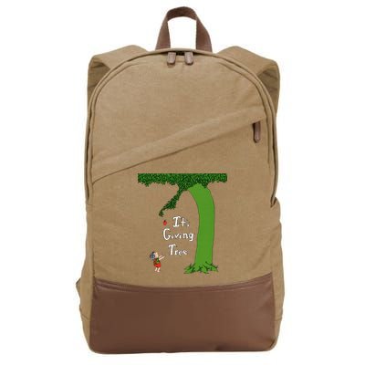ItS Giving Tree Cotton Canvas Backpack
