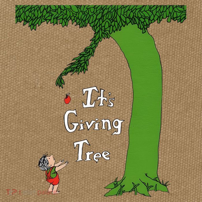 ItS Giving Tree Cotton Canvas Backpack