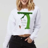 ItS Giving Tree Cropped Pullover Crew
