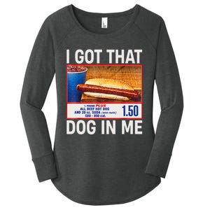 I Got That Dog In Me Funny Hotdogs Combo 4th Of July Mom Dad Women's Perfect Tri Tunic Long Sleeve Shirt