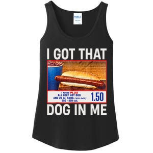 I Got That Dog In Me Funny Hotdogs Combo 4th Of July Mom Dad Ladies Essential Tank