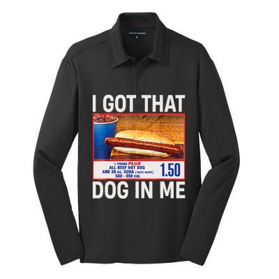 I Got That Dog In Me Funny Hotdogs Combo 4th Of July Mom Dad Silk Touch Performance Long Sleeve Polo