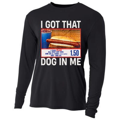 I Got That Dog In Me Funny Hotdogs Combo 4th Of July Mom Dad Cooling Performance Long Sleeve Crew