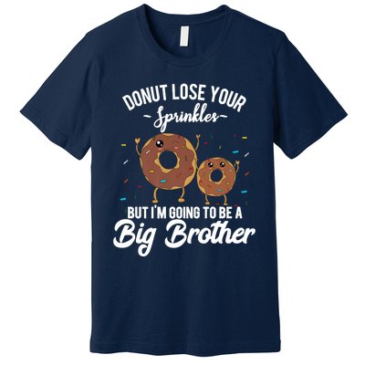 I'm Going To Be A Big Brother Birth Baby Announcement Donut Premium T-Shirt