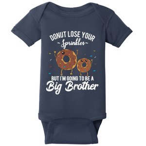 I'm Going To Be A Big Brother Birth Baby Announcement Donut Baby Bodysuit