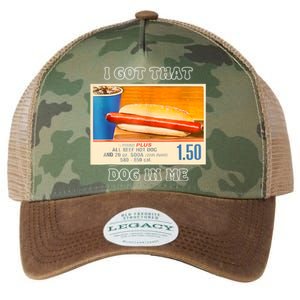 I Got That Dog In Me Funny Hot Dogs Combo Legacy Tie Dye Trucker Hat