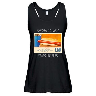 I Got That Dog In Me Funny Hot Dogs Combo Ladies Essential Flowy Tank
