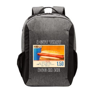 I Got That Dog In Me Funny Hot Dogs Combo Vector Backpack