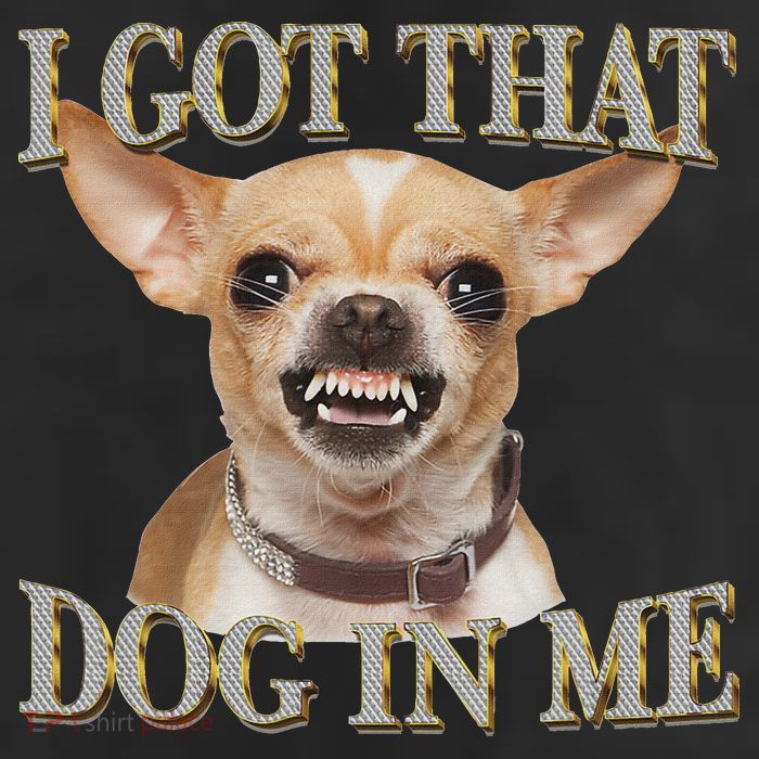 I Got That Dog In Me Funny Dog Chihuahua Lovers 7 Panel Mesh Trucker Snapback Hat