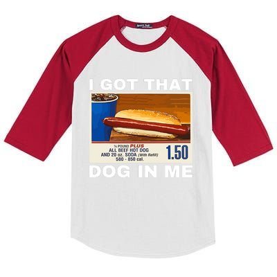 I Got That Dog In Me Kids Colorblock Raglan Jersey