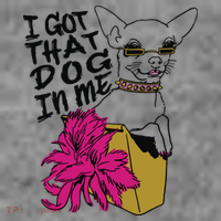 I Got That Dog In Me Chihuahua 7-Panel Snapback Hat
