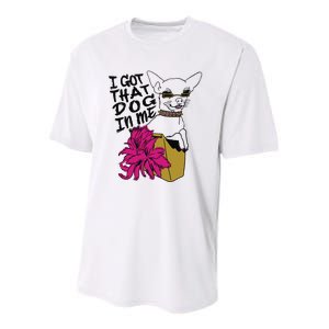 I Got That Dog In Me Chihuahua Youth Performance Sprint T-Shirt