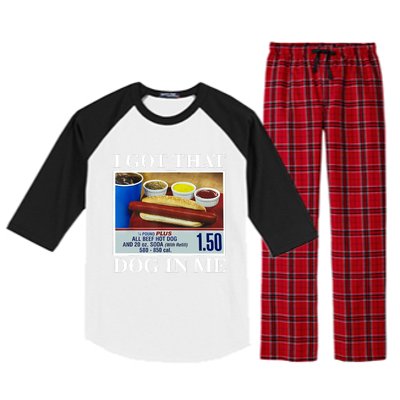 I Got That Dog In Me Funny Hot Dogs Combo Gifts Raglan Sleeve Pajama Set