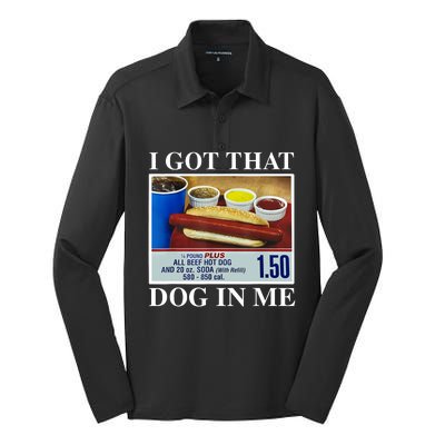 I Got That Dog In Me Funny Hot Dogs Combo Gifts Silk Touch Performance Long Sleeve Polo