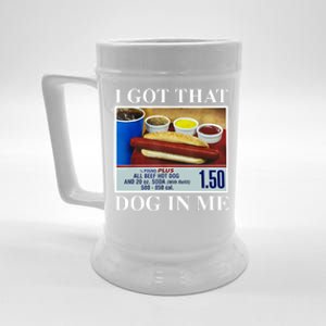 I Got That Dog In Me Funny Hot Dogs Combo Gifts Beer Stein