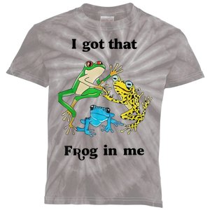 I Got That Frog In Me Funny Kids Tie-Dye T-Shirt