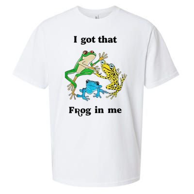 I Got That Frog In Me Funny Sueded Cloud Jersey T-Shirt