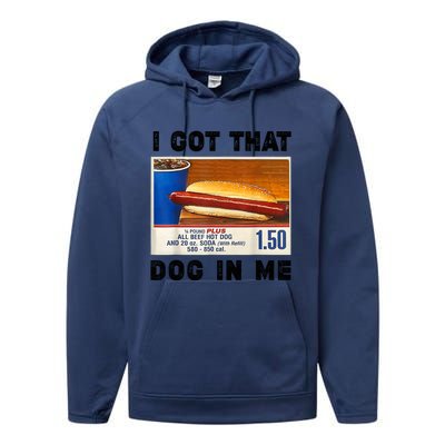 I Got That Dog In Me Funny Performance Fleece Hoodie