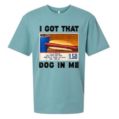 I Got That Dog In Me Funny Sueded Cloud Jersey T-Shirt