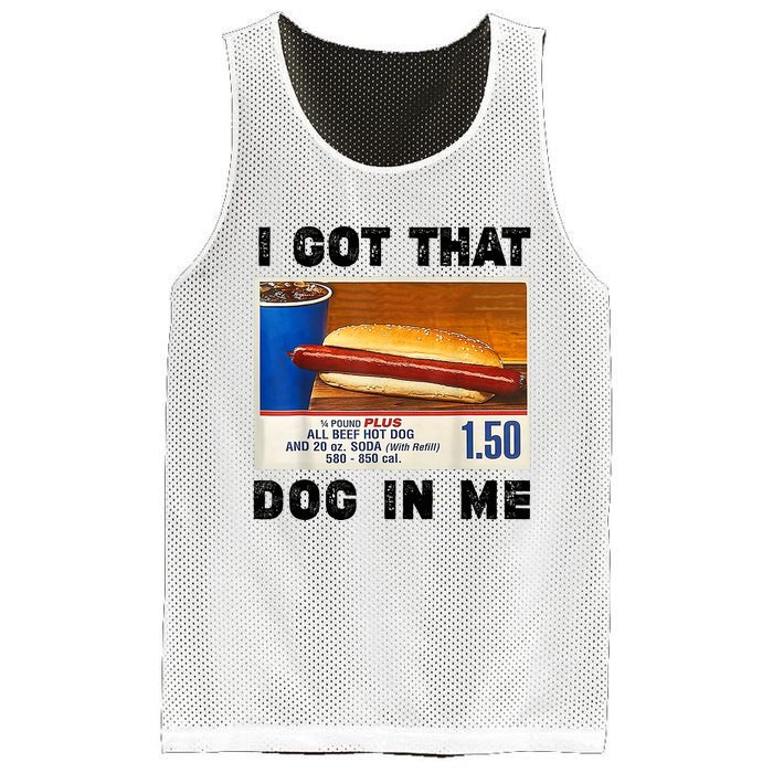 I Got That Dog In Me Funny Mesh Reversible Basketball Jersey Tank