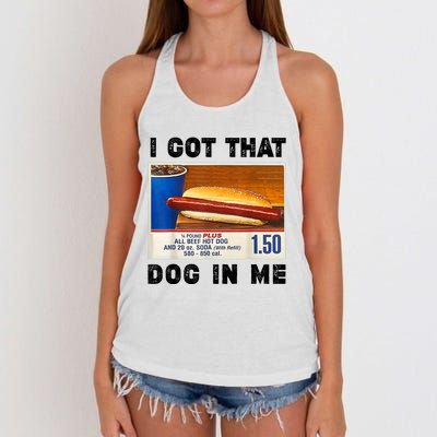 I Got That Dog In Me Funny Women's Knotted Racerback Tank