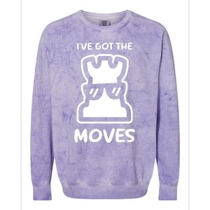 I Got The Moves Chess Colorblast Crewneck Sweatshirt