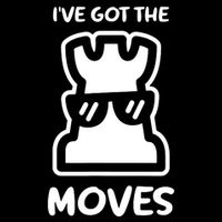 I Got The Moves Chess Stripe Pom Pom Beanie