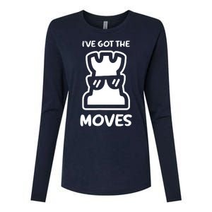 I Got The Moves Chess Womens Cotton Relaxed Long Sleeve T-Shirt