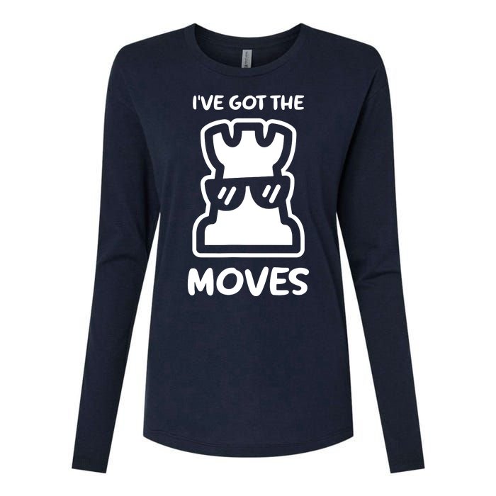 I Got The Moves Chess Womens Cotton Relaxed Long Sleeve T-Shirt