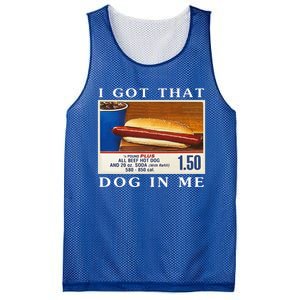 I Got That Dog In Me Funny Hot Dogs Combo Mesh Reversible Basketball Jersey Tank