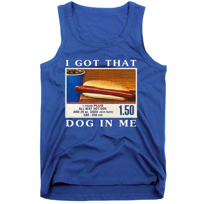 I Got That Dog In Me Funny Hot Dogs Combo Tank Top