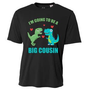 I'm Going To Be A Big Cousin Dinosaur Lovers Cooling Performance Crew T-Shirt