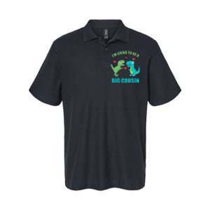 I'm Going To Be A Big Cousin Dinosaur Lovers Softstyle Adult Sport Polo